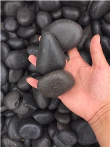 Black Polished Pebble Stone