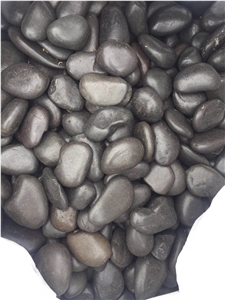 Black Polished Pebble Stone