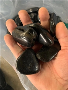 Black Polished Pebble Stone