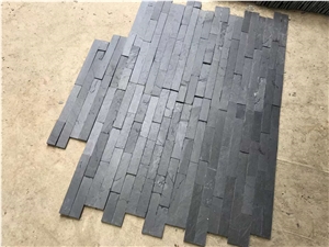 China Black Slate Stacked Stone Veneer