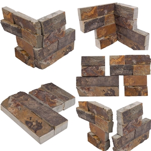 Decorative Rusty Slate Wall Cladding Tile