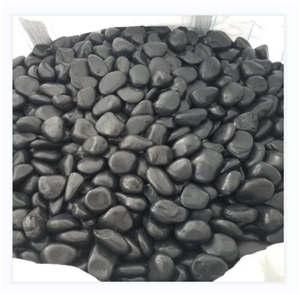 Fine Quality High Polished Black River Stone Pebbles