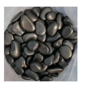 Fine Quality High Polished Black River Stone Pebbles