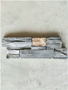 P013 Grey Slate Stone Wall Stone Cladding