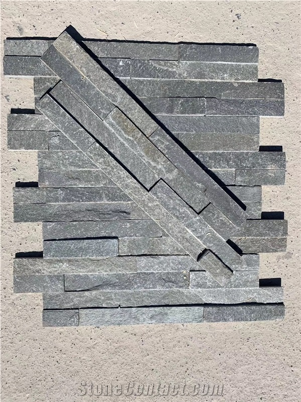 P013 Grey Slate Stone Wall Stone Cladding
