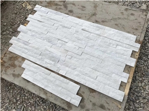White Quartzite Ledge Stone Veneer Wall Cladding