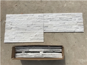 White Quartzite Ledge Stone Veneer Wall Cladding