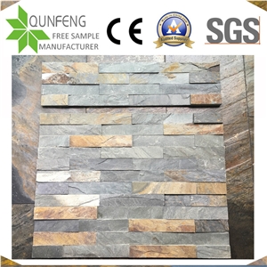China 15*60CM Natural Multicolor Slate Ledger Panel Stone