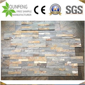 China Antacid Natural Split Multicolor Slate Stacked Stone