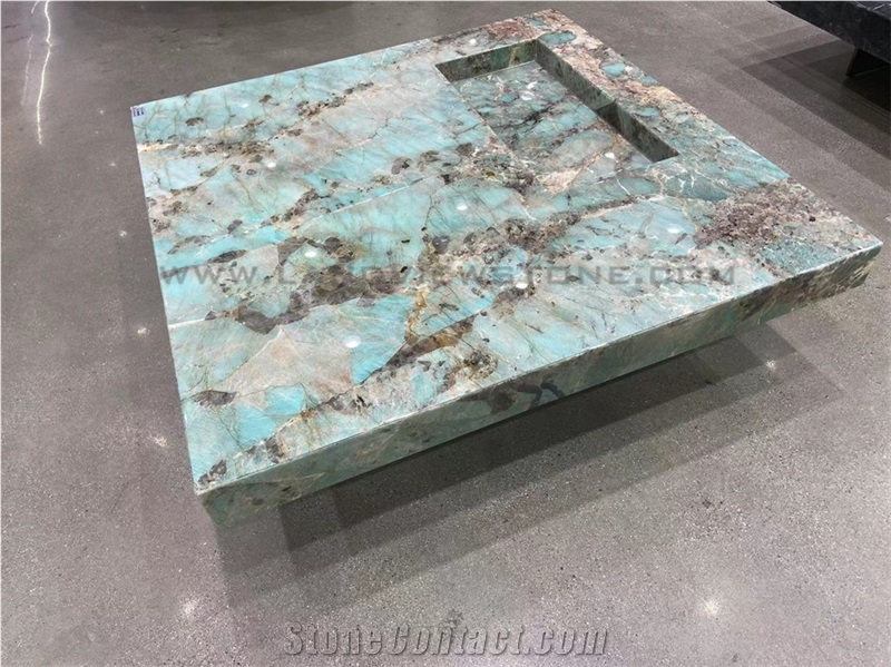 Amazon Green Quartzite Coffee Tea Table Top