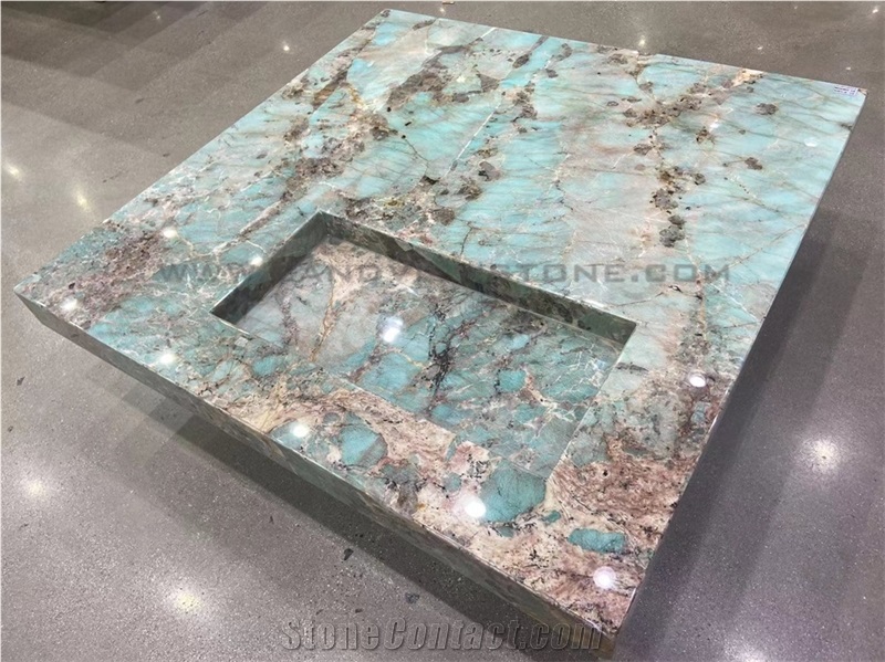 Amazon Green Quartzite Coffee Tea Table Top