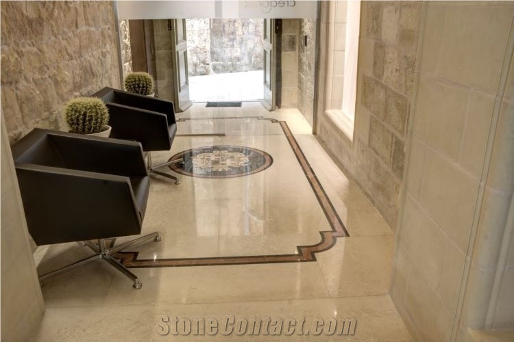 Botticino Semi Classico Marble Slabs Tiles Decor