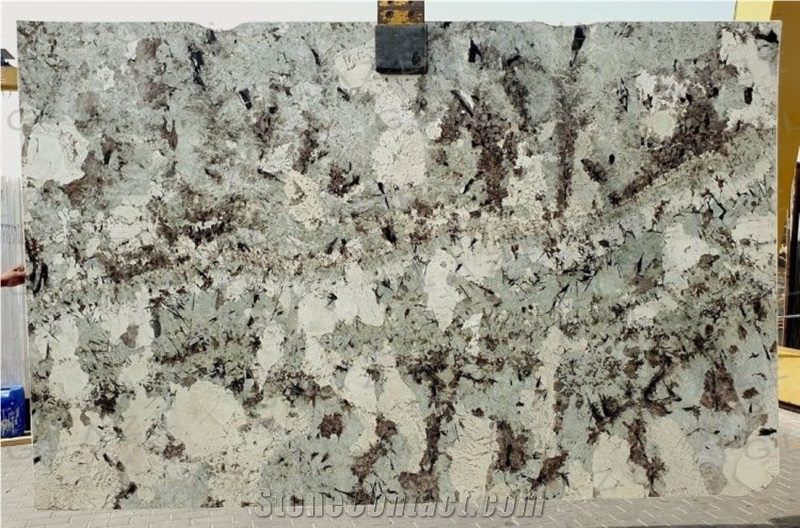 Branco Tourmaline Granite Slabs Wall & Decor