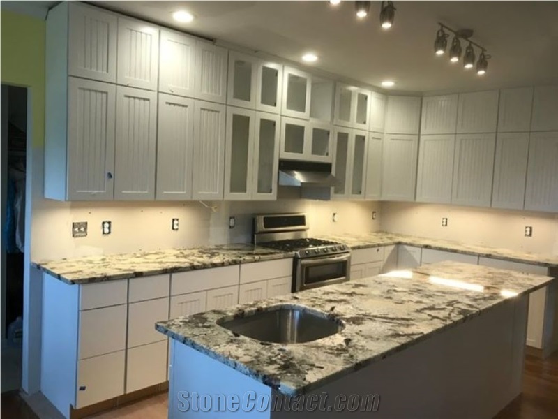 Branco Tourmaline Granite Slabs Wall & Decor