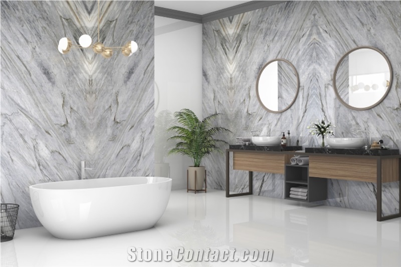 Calacatta Manhattan Marble Slabs Walls Tiles