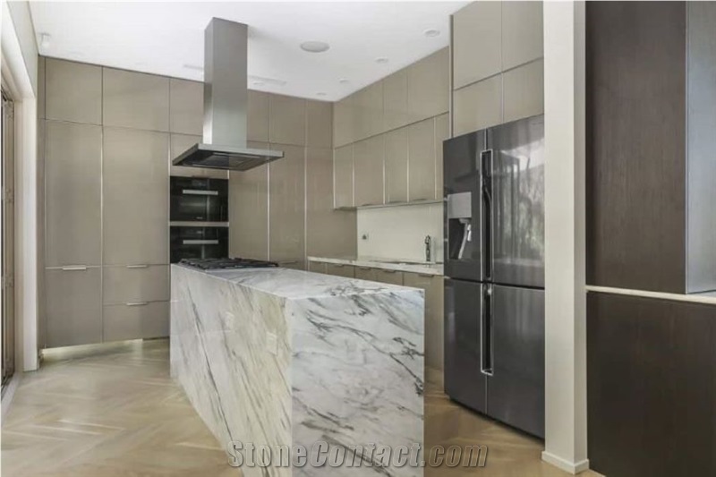 Calacatta Manhattan Marble Slabs Walls Tiles