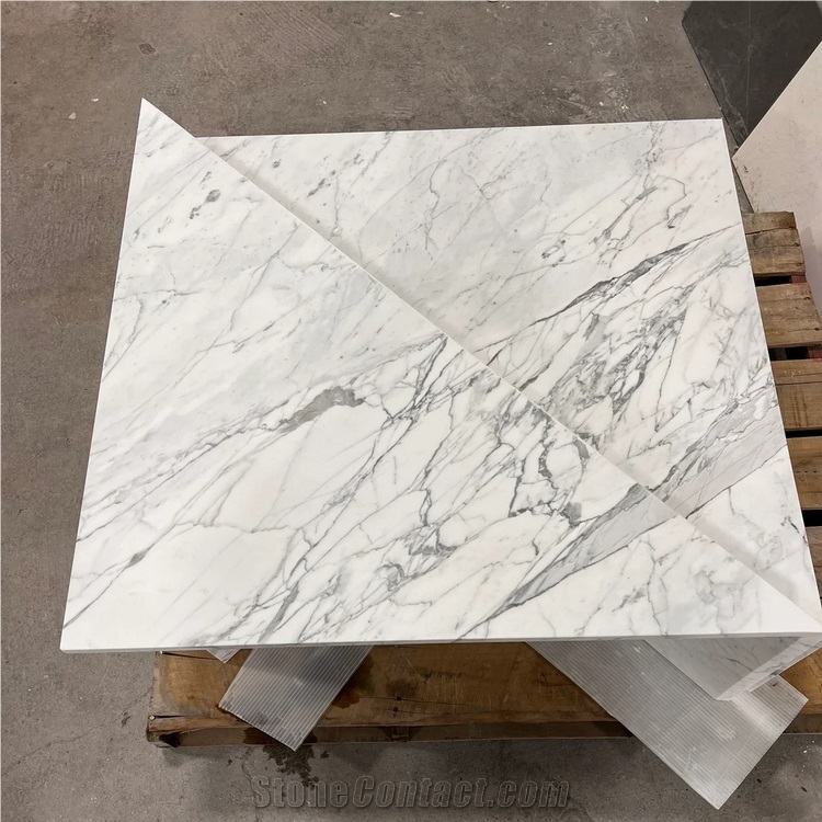 Calacatta Viola Triangle 2 Pieces Marble Coffee Table