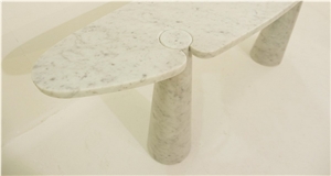 Carrara White Console Tables For Living Room Furniture