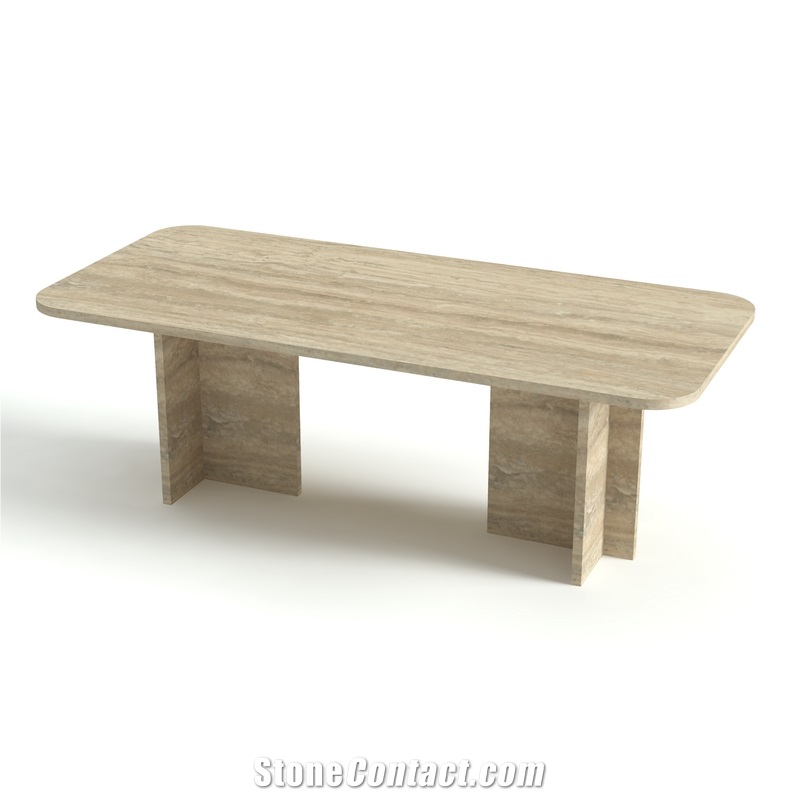 Casa Padrino Luxury Dining Table Travertine 230X100x75 Cm