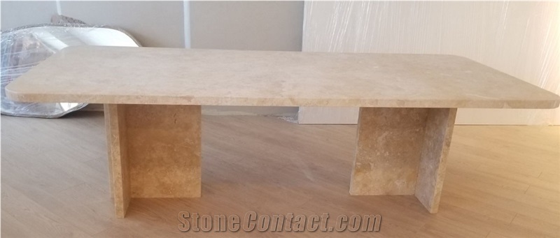 Casa Padrino Luxury Dining Table Travertine 230X100x75 Cm