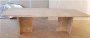 Casa Padrino Luxury Dining Table Travertine 230X100x75 Cm
