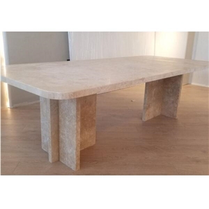 Casa Padrino Luxury Dining Table Travertine 230X100x75 Cm
