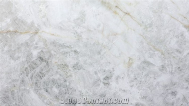 Cristallo White Quartzite Slabs Flooring