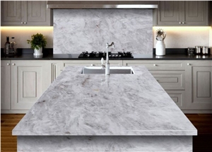 Cristallo White Quartzite Slabs Flooring