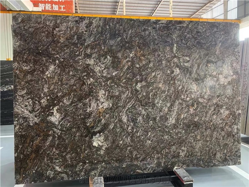 Kozmus Silver Metallicus Granite Slab Tiles