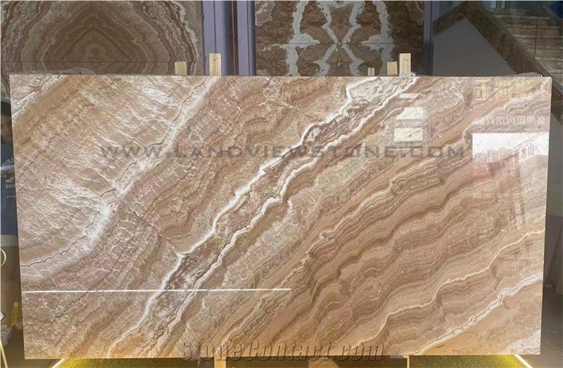 Polished Peacock Jade Brown Onyx Slabs