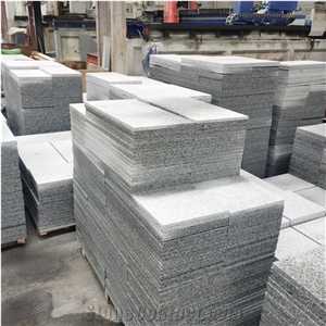 Bacuo White Granite G603 Flamed Mesh Backed Exterior Pattern Rosette