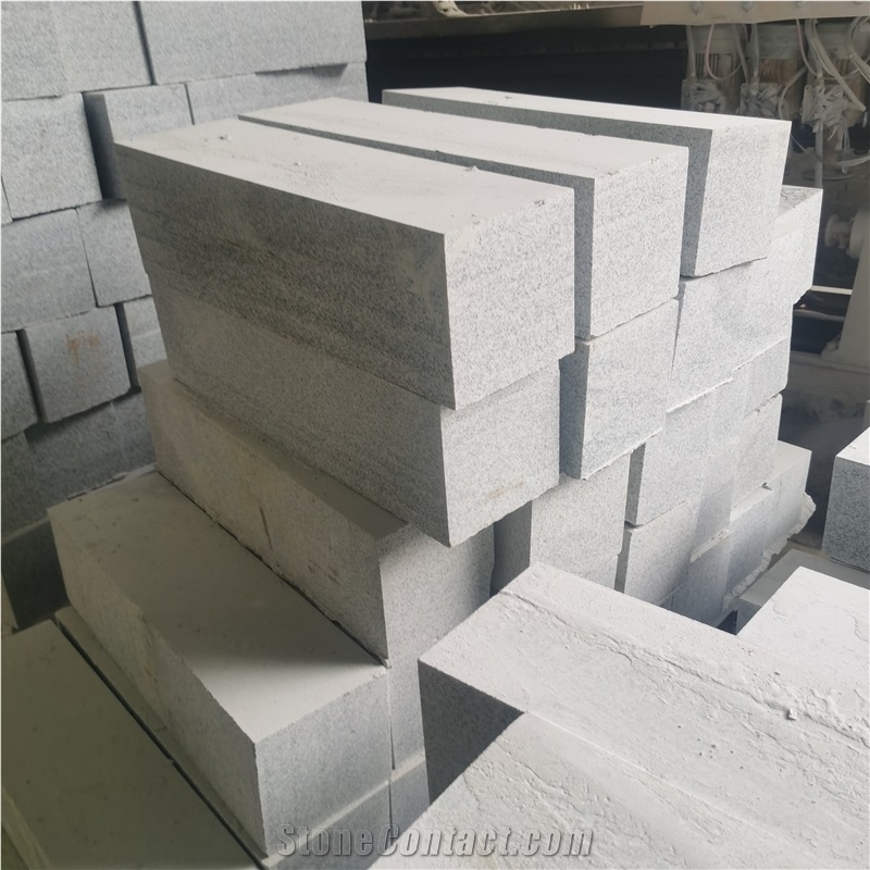 Cheap China G603 Diamond Grey Granite Machine Cut Side Stone
