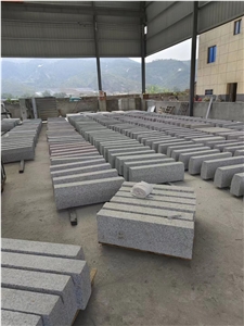 Export Flamed Sesame White Granite G603 Road Kerb Stone