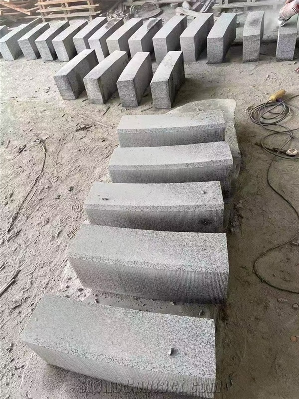 Padang White New G603 Granite Curved Kerbstone/Curbstone