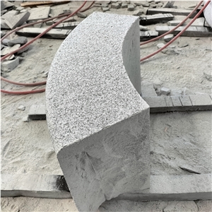 Padang White New G603 Granite Curved Kerbstone/Curbstone