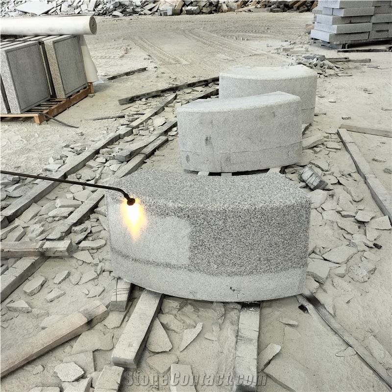 Padang White New G603 Granite Curved Kerbstone/Curbstone