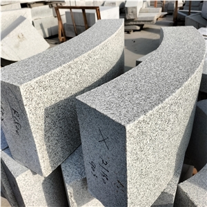 Padang White New G603 Granite Curved Kerbstone/Curbstone