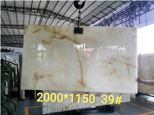 Afghanistan Almar White Onyx Polished Slabs For Interior Use