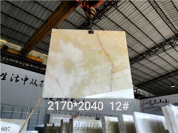 Afghanistan Almar White Onyx Polished Slabs For Interior Use