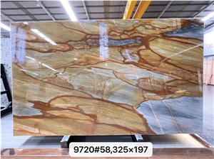 Azul Palomino Quartzite Carpe Diem Woodstone Brown Stone