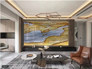 Azul Palomino Quartzite Carpe Diem Woodstone Brown Stone