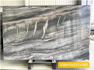 Brazil Misty Rain Green Quartzite Big Polished Slab Tile