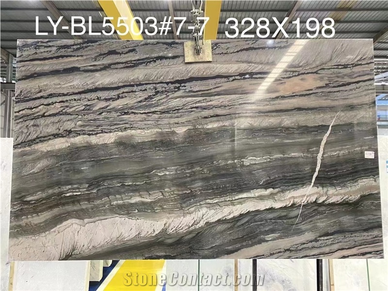 Brazil Misty Rain Green Quartzite Big Polished Slab Tile