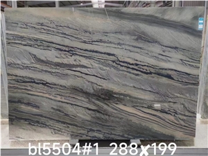 Brazil Misty Rain Green Quartzite Big Polished Slab Tile