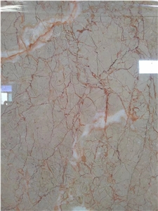 China Spider Pink Marble Red Jade Vein Slab Tile Floor Use
