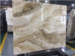 Chinese Agate Jade White Onyx Polished Slabs For Living Room