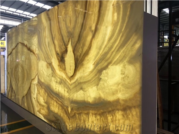Chinese Agate Jade White Onyx Polished Slabs For Living Room
