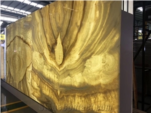 Chinese Agate Jade White Onyx Polished Slabs For Living Room