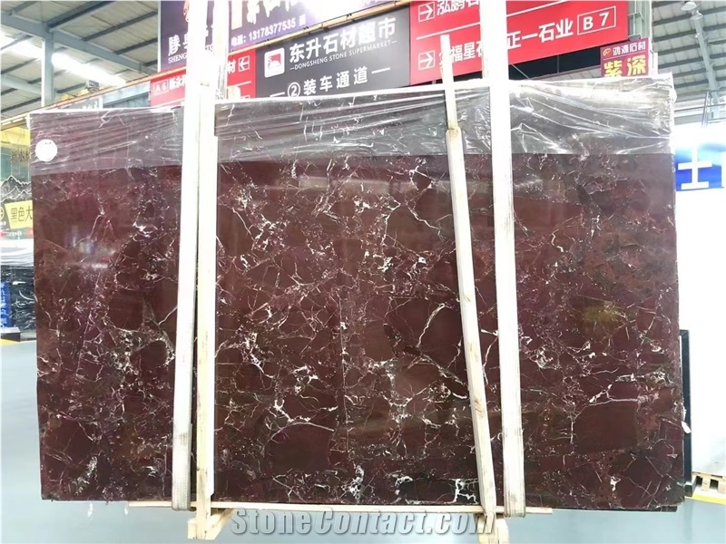 Elazig Cherry Marble Red Levante Turkish Marble Rosa Slab