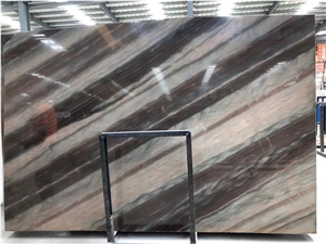 Elegant Brown Quartzite Dune Stone Slab Tile Bookmatched